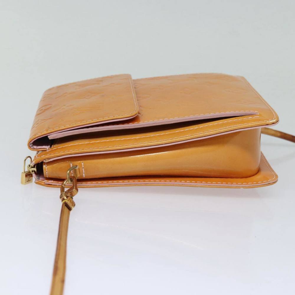 LOUIS VUITTON Monogram Vernis Motto Pouch Marshmallow Pink M91312 LV Auth 84288 - Picture 3 of 16